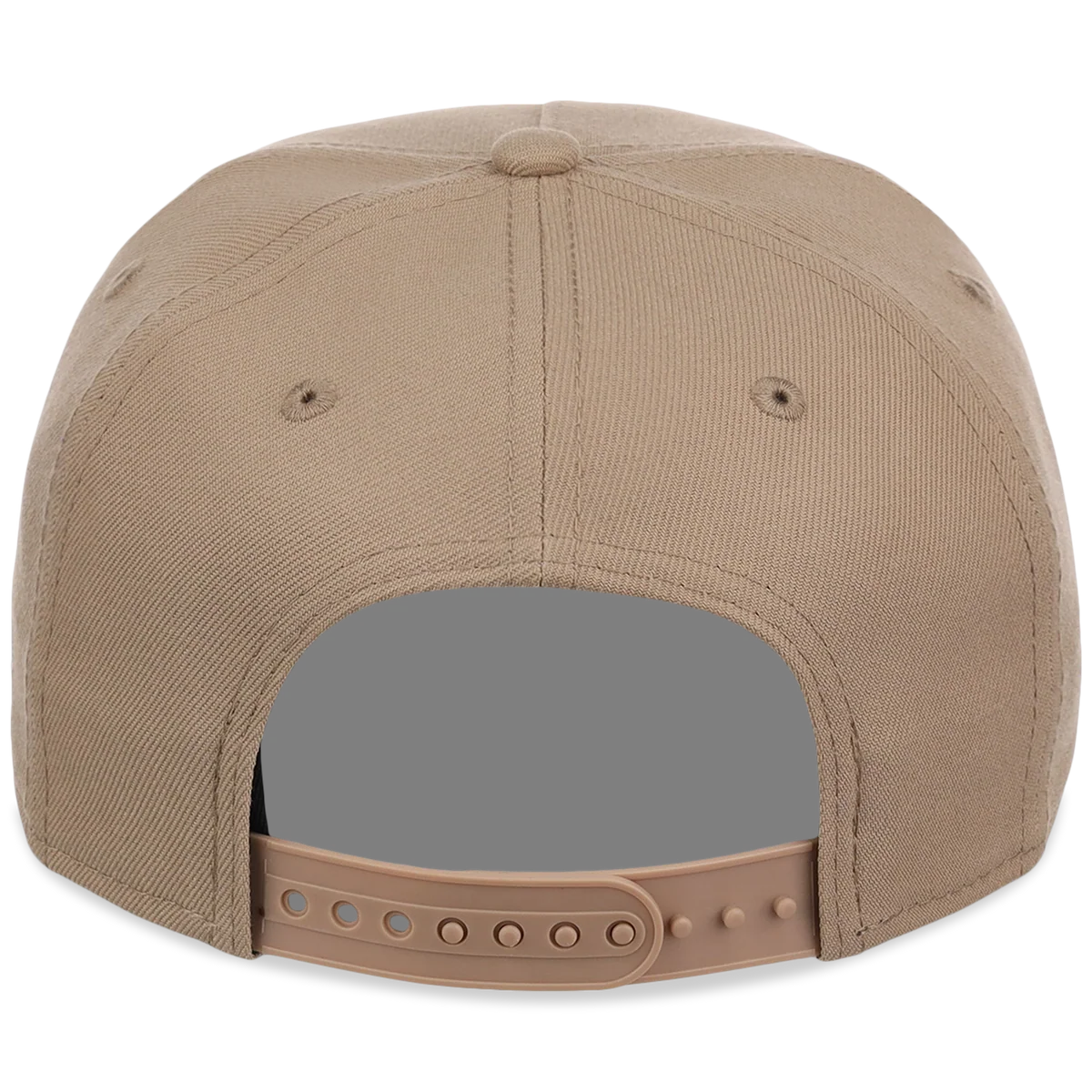 Atlanta Braves Women's New Era 9FORTY Camel A-Frame detail view