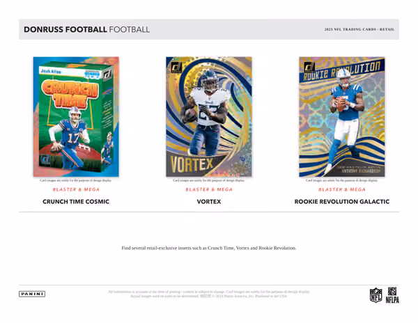 2023 Panini Donruss NFL Football Blaster Box view 3