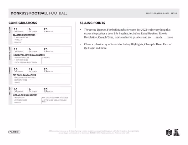 2023 Panini Donruss NFL Football Blaster Box view 4