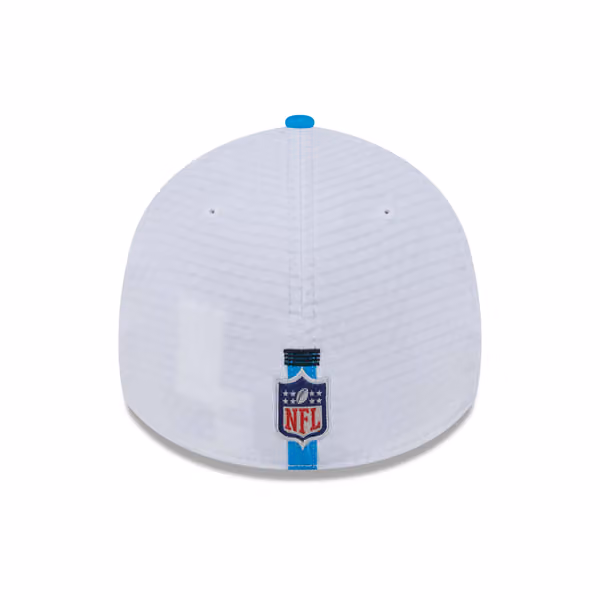 Carolina Panthers 2024 NFL Training Camp New Era 39THIRTY Flex Cap White view 2