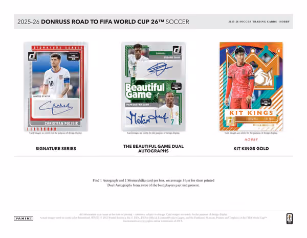 2025/26 Panini Donruss Road to FIFA World Cup Football Hobby Box view 5