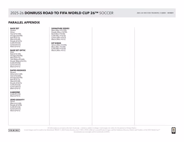 2025/26 Panini Donruss Road to FIFA World Cup Football Hobby Box view 7