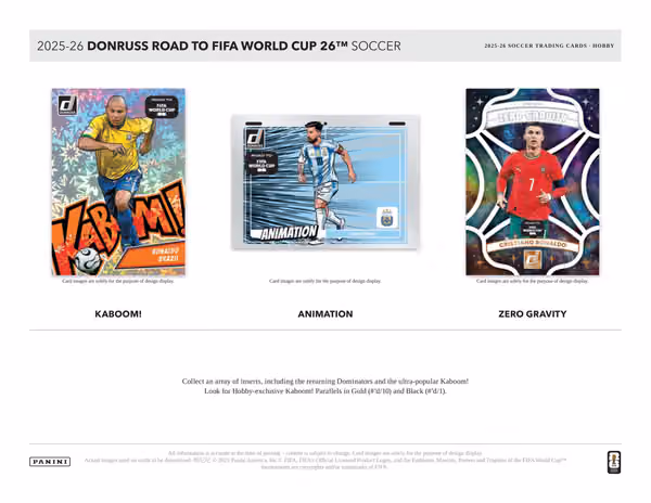 2025/26 Panini Donruss Road to FIFA World Cup Football Hobby Box view 4