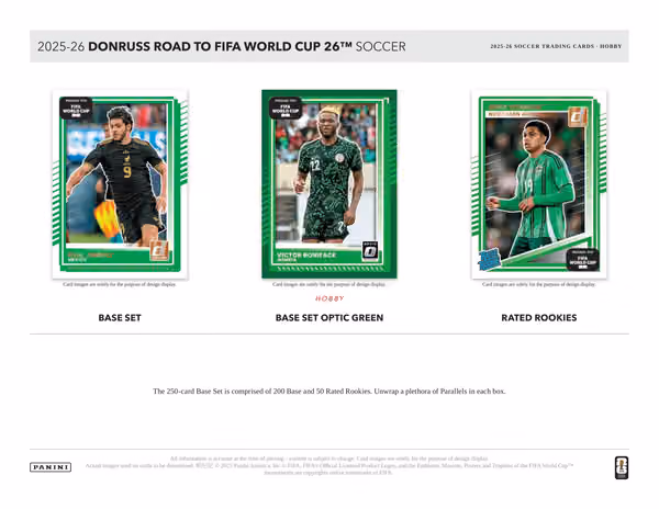 2025/26 Panini Donruss Road to FIFA World Cup Football Hobby Box view 3