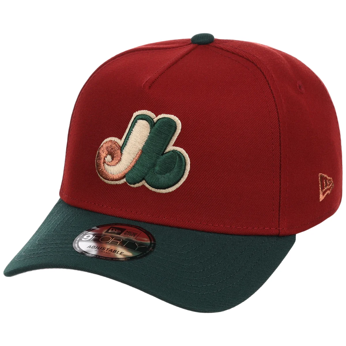 Montreal Expos MLB Terra Verde New Era 9FORTY detail view