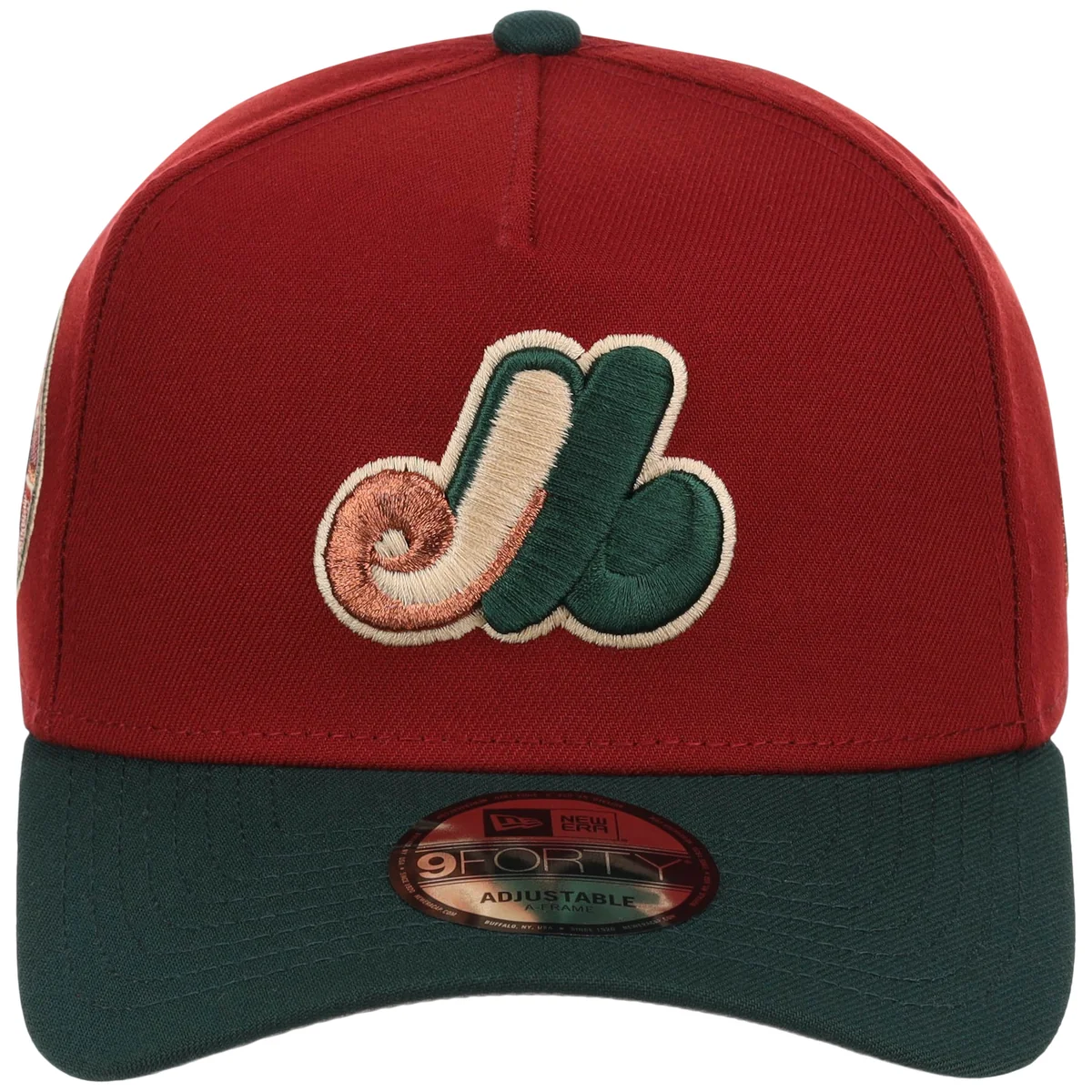 Montreal Expos MLB Terra Verde New Era 9FORTY detail view