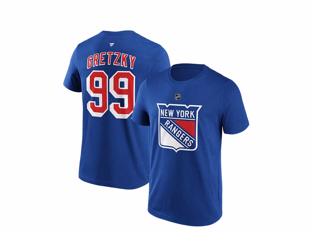 Fanatics New York Rangers Wayne Gretzky Name & Number T-Shirt front