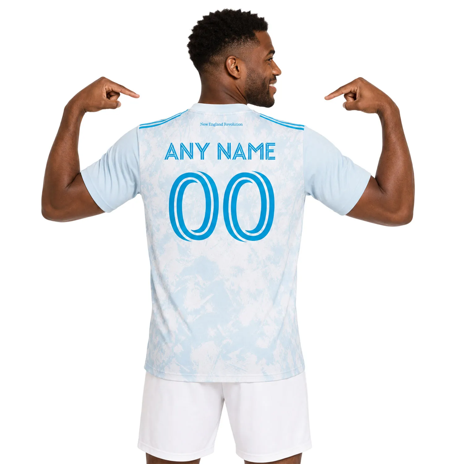 NE Revolution 2026 White Jersey Custom – Brilliant Look