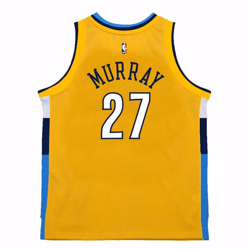 Jamal Murray #27 Denver Nuggets 2017 Swingman NBA Jersey Yellow view 2
