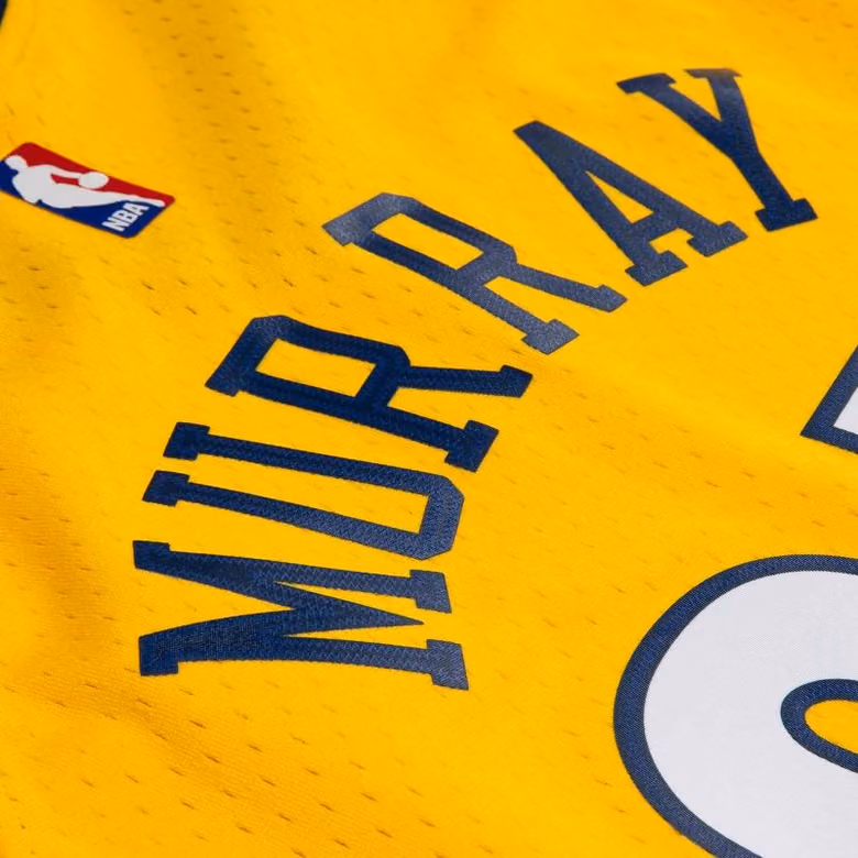 Jamal Murray #27 Denver Nuggets 2017 Swingman NBA Jersey Yellow view 5
