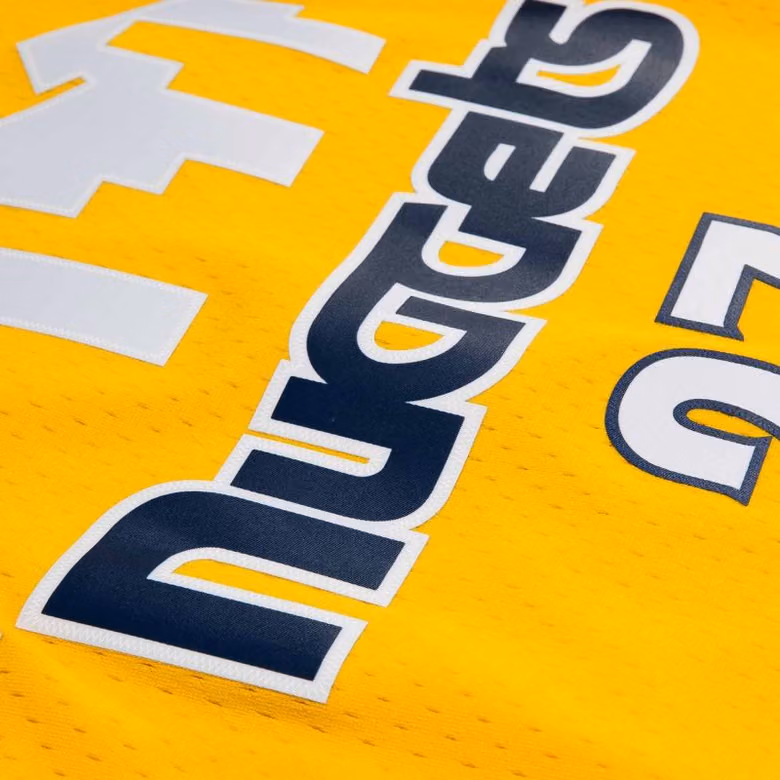Jamal Murray #27 Denver Nuggets 2017 Swingman NBA Jersey Yellow view 4