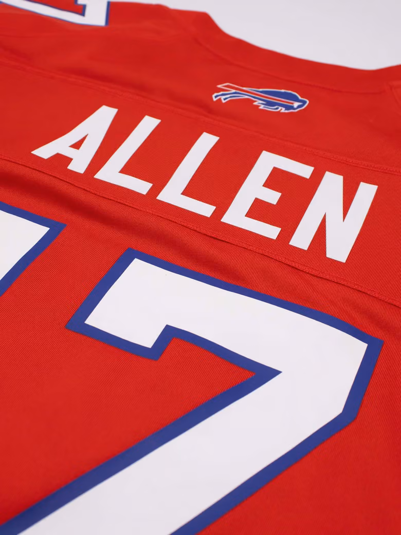 Josh Allen #17 Buffalo Bills Game NFL Jersey Alternate Red view 4