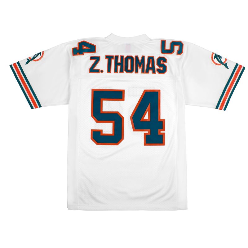 Zach Thomas #54 Miami Dolphins Mitchell & Ness Throwback NFL Jersey White view 2