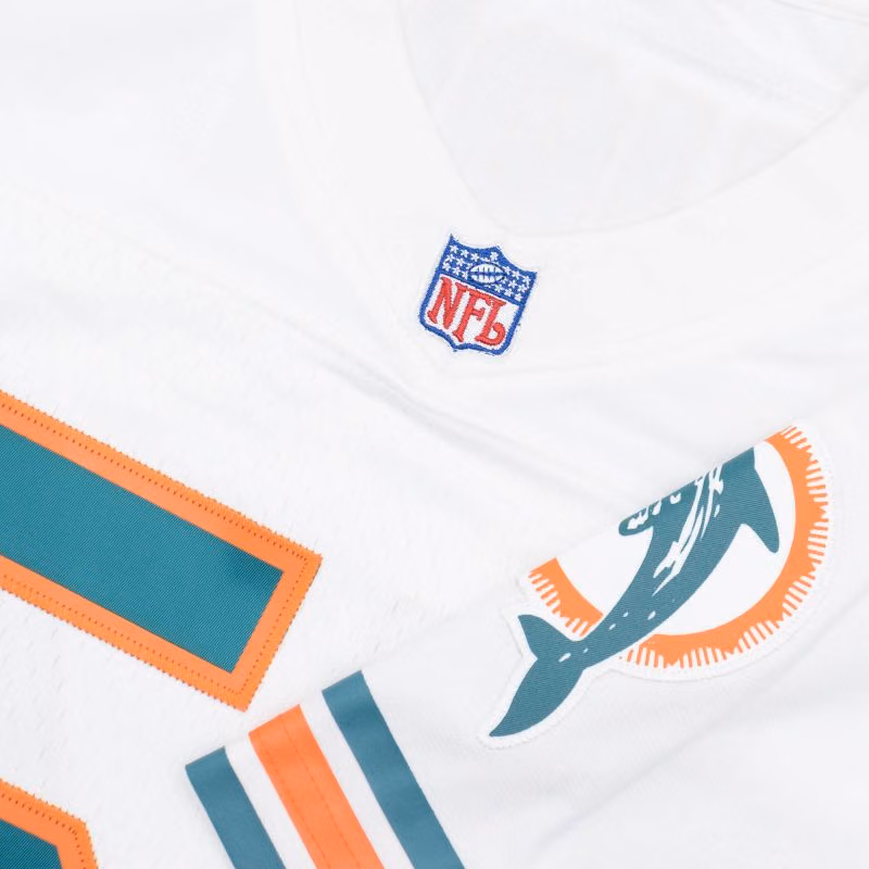 Zach Thomas #54 Miami Dolphins Mitchell & Ness Throwback NFL Jersey White view 5