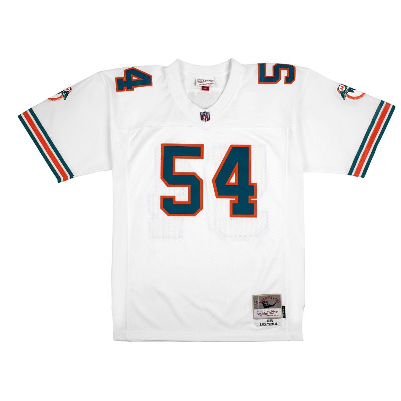 Zach Thomas #54 Miami Dolphins Mitchell & Ness Throwback NFL Jersey White view 1