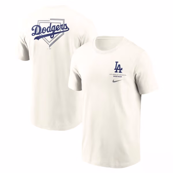 Los Angeles Dodgers Primetime 2-Hit T-Shirt Cream view 1