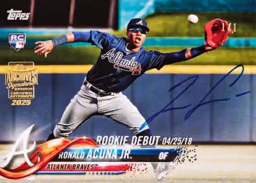 2025 Topps Archives Signature Series Baseball Hobby Box - Active Player Edition view 3