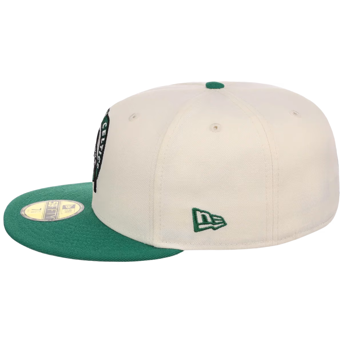 Boston Celtics NBA Chrome OTC New Era 59FIFTY (Chrome/Green) detail view