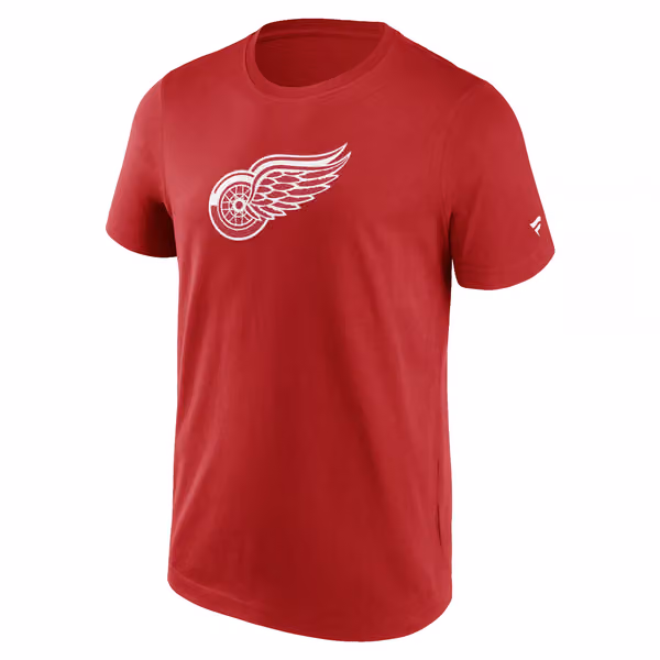 Detroit Red Wings Primary Logo NHL T-Shirt Red view 1