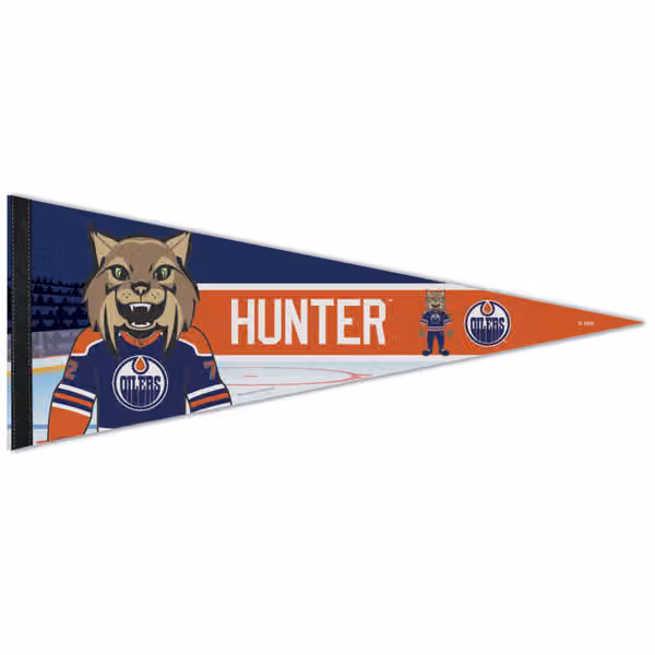 Edmonton Oilers Hunter Mascot Premium NHL Pennant view 1
