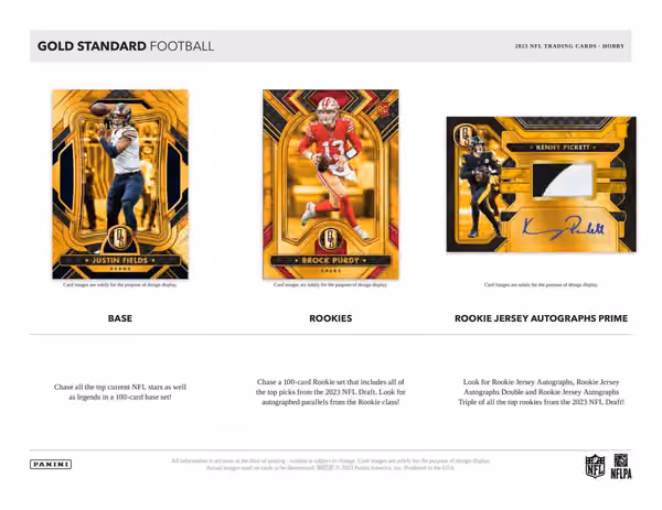 2023 Panini Gold Standard NFL Football Hobby Box view 2
