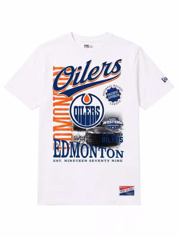 Edmonton Oilers Division Oversized NHL T-Shirt White view 1