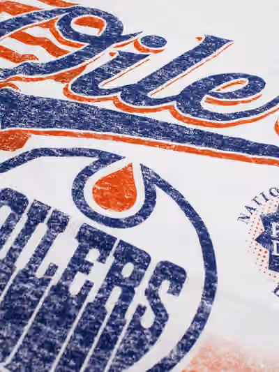 Edmonton Oilers Division Oversized NHL T-Shirt White view 3