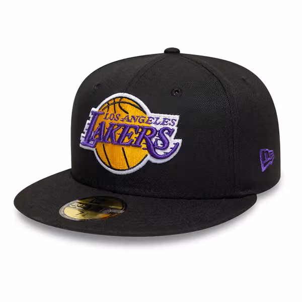 Los Angeles Lakers Basic Logo 59FIFTY Fitted Cap Black product photo