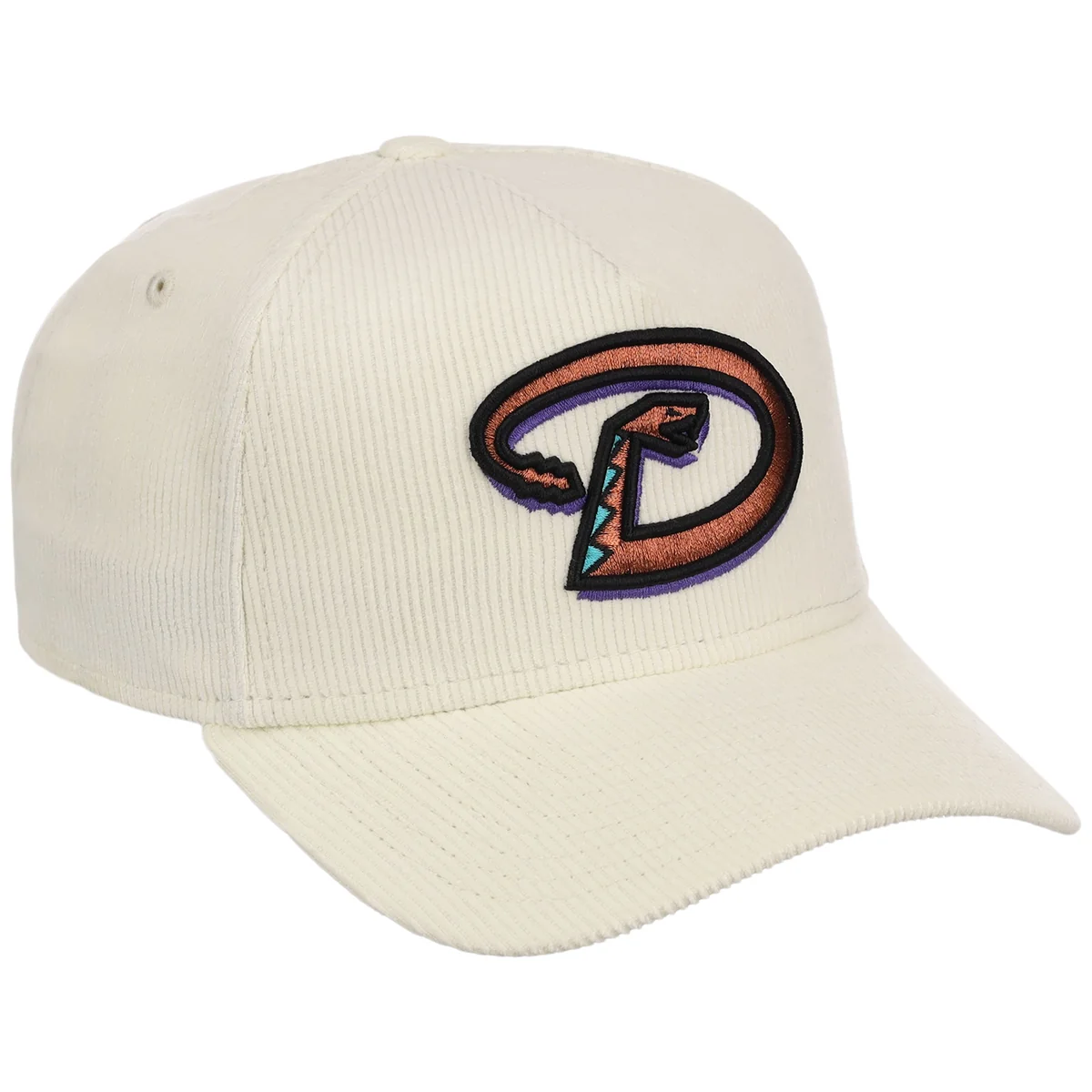 Arizona Diamondbacks MLB Chrome Cord FASHION CORE New Era 9FORTY A-Frame front view