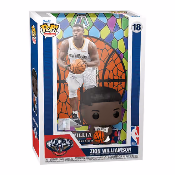 Funko POP! Mosaic Trading Cards #18 Zion Williamson New Orleans Pelicans NBA Figure view 1