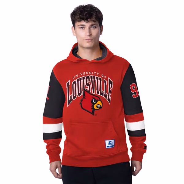 Louisville Cardinals Starter End Zone NCAA Hoodie Red view 1