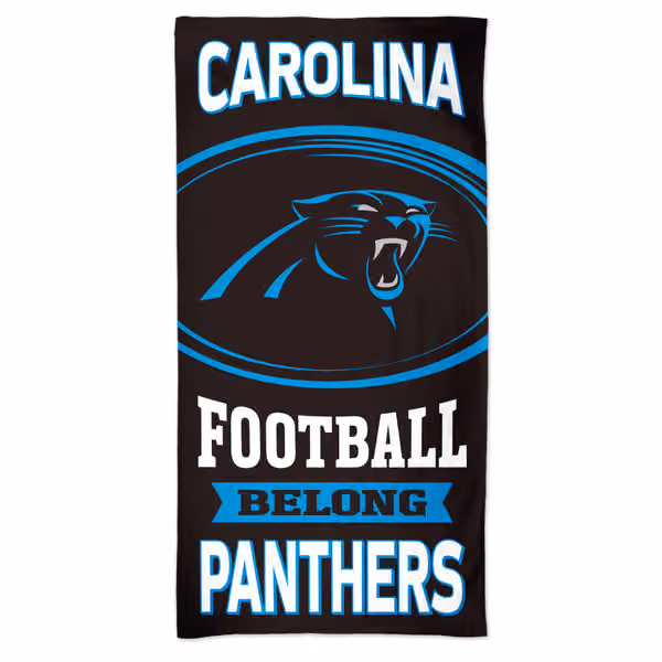Carolina Panthers Slogan WinCraft NFL Beach Towel view 1