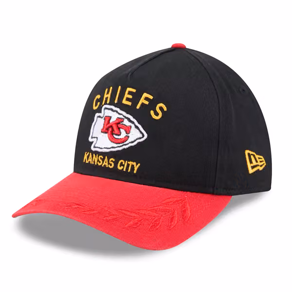 Kansas City Chiefs 2025 NFL Draft 9TWENTY A-Frame Adjustable Cap Black product photo
