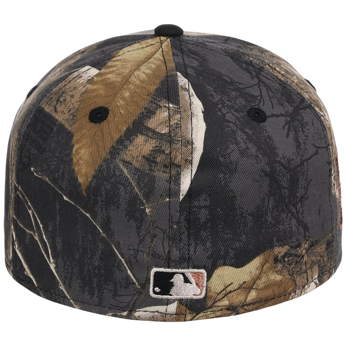 St. Louis Cardinals MLB Black Realtree 2-TONE Black & Copper New Era 59FIFTY detail view