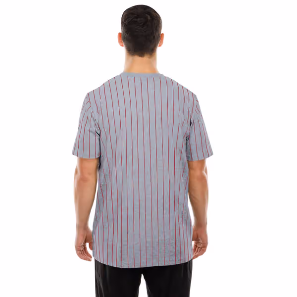 San Francisco 49ers Retro Stripe NFL T-Shirt Gray view 2