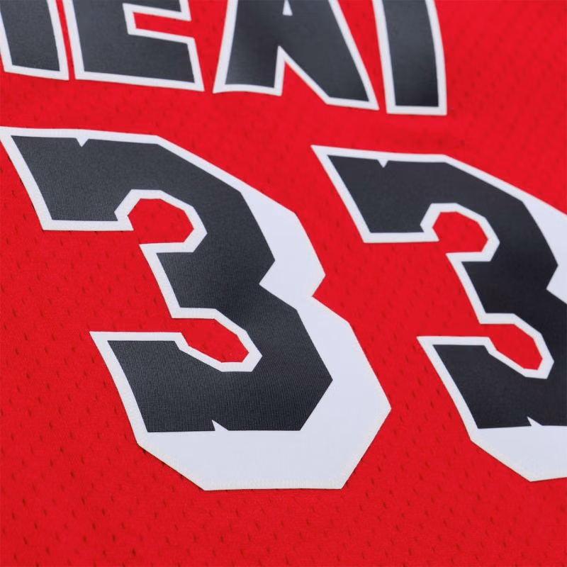 Alonzo Mourning #33 Miami Heat 1996-97 Swingman NBA Jersey Red view 6