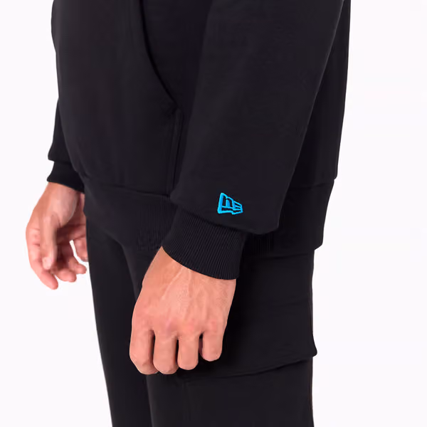 Carolina Panthers Logo Hoodie NFL Sweatshirt Black view 4