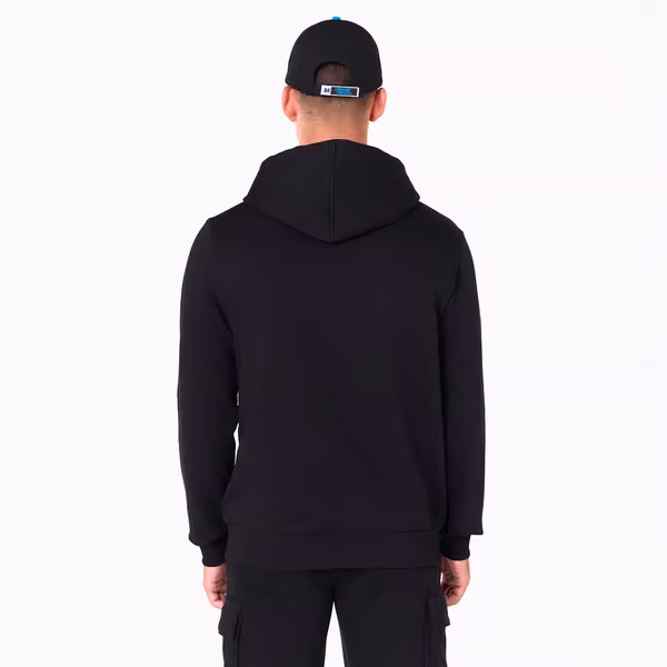 Carolina Panthers Logo Hoodie NFL Sweatshirt Black view 2