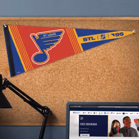 St. Louis Blues Reverse Retro Premium NHL Pennant view 2