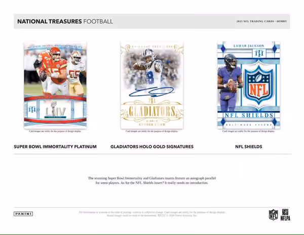 2023 Panini National Treasures NFL Football Hobby Box view 4