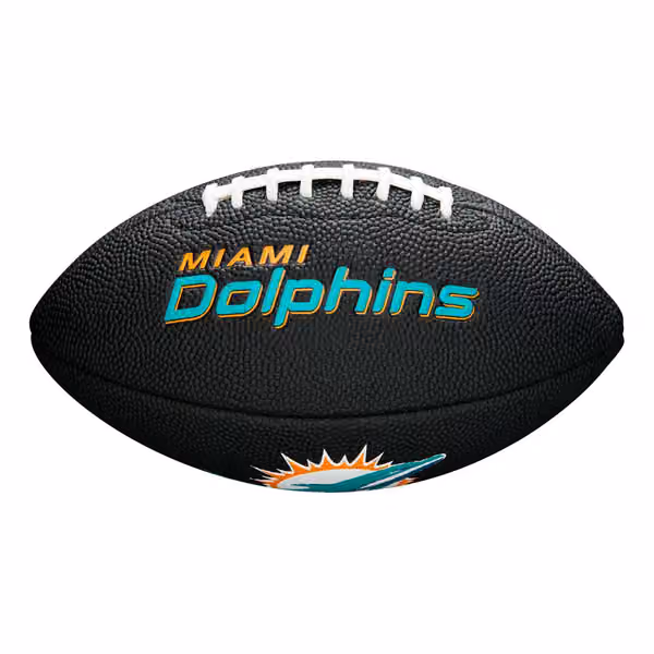 Miami Dolphins NFL Wilson Mini Football Black view 1