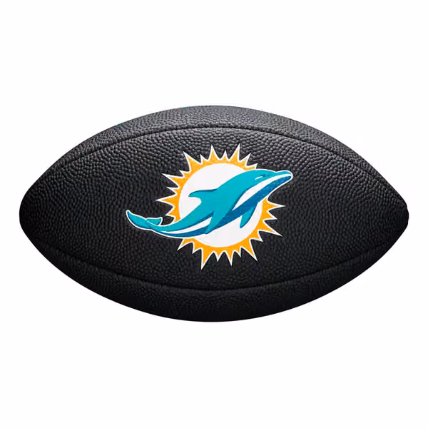 Miami Dolphins NFL Wilson Mini Football Black view 3