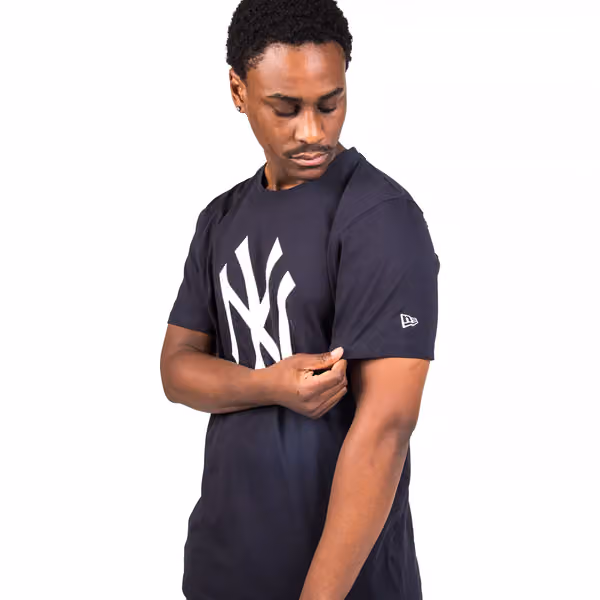New York Yankees Team Logo Baseball MLB Tee Navy view 2