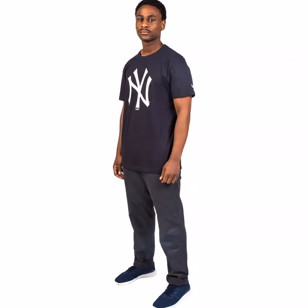New York Yankees Team Logo Baseball MLB Tee Navy view 3