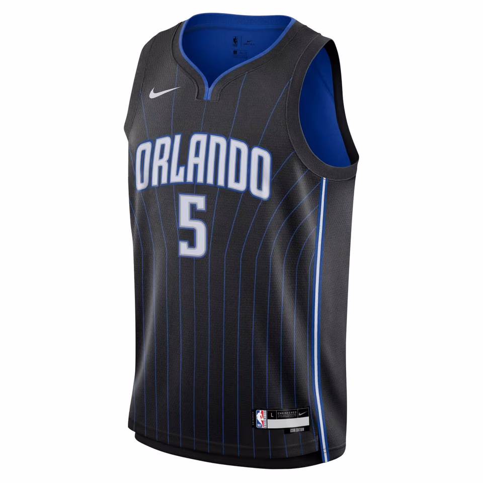 Paolo Banchero #5 Orlando Magic Nike Swingman NBA Jersey Black (YOUTH) view 2