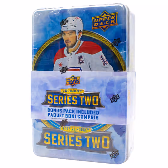 2025/26 Upper Deck Series 2 Hockey NHL Retail Tin view 1