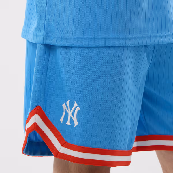 New York Yankees MLB Team Arch Oversized MLB Shorts Blue view 3
