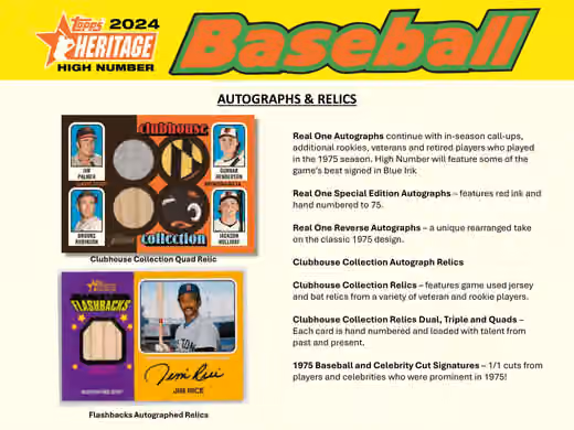 2024 Topps Heritage High Number Baseball MLB Blaster Box view 5