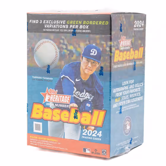 2024 Topps Heritage High Number Baseball MLB Blaster Box view 1