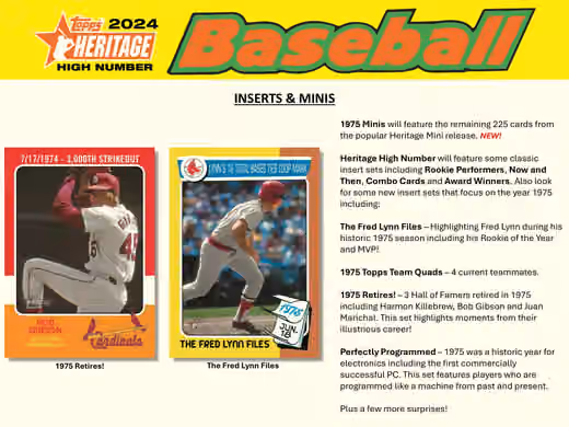 2024 Topps Heritage High Number Baseball MLB Blaster Box view 4
